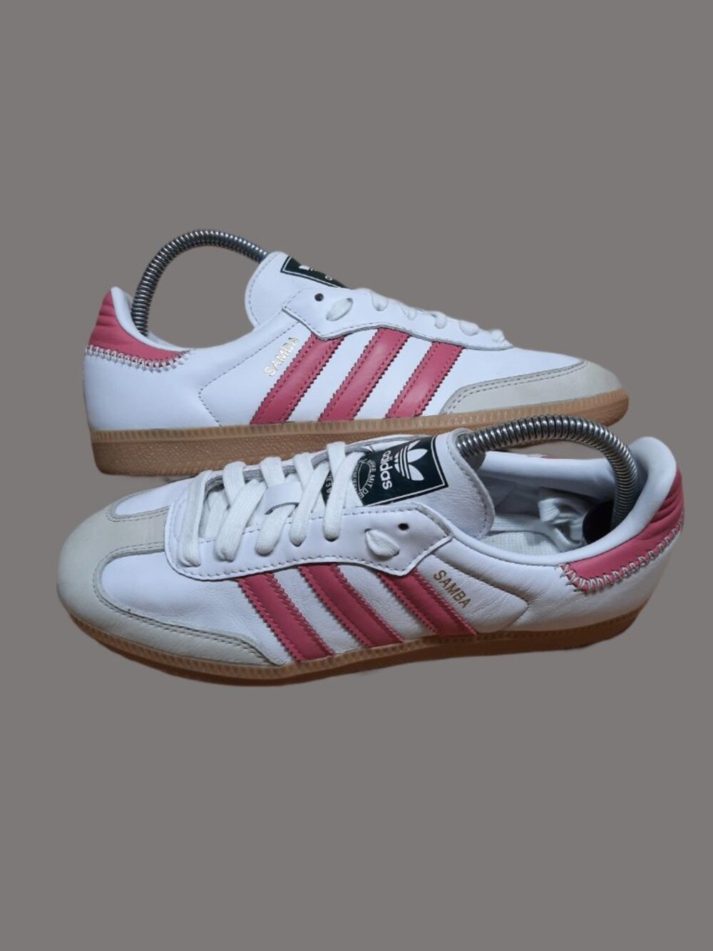 Adidas Women's Size 8 Samba OG Originals White Rose Sneakers JI2013 (#2694) - Picture 5 of 15
